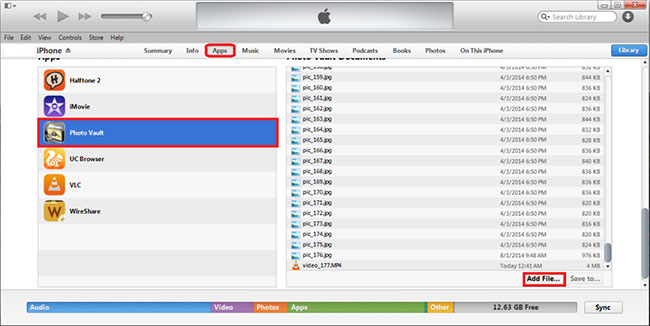 how to copy music from iphone to itunes with file sharing