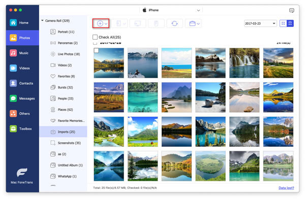 how to import photos from mac to ipad