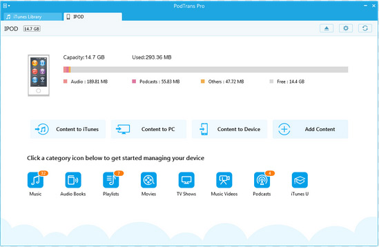 ipod data transfer software like podtrans