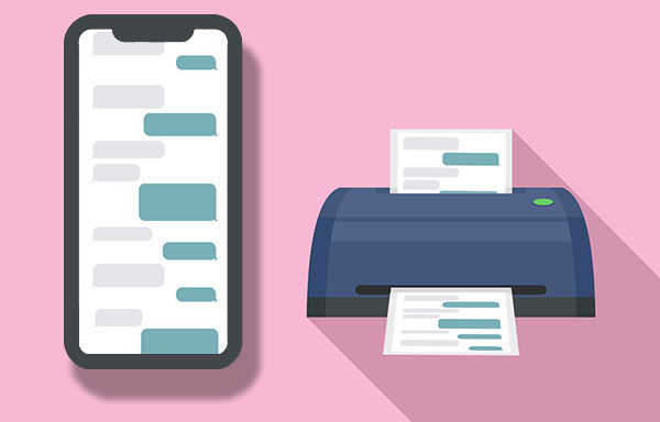 how to print text messages from iphone for court