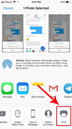 print pictures from iphone
