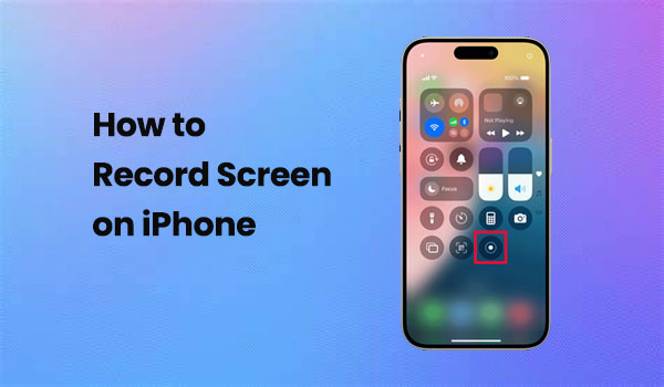 record screen on iphone