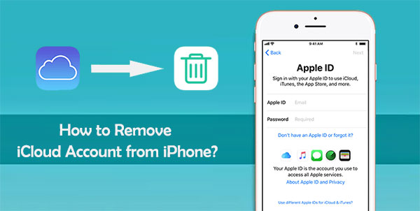 remove icloud account from iphone
