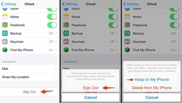 reset your icloud account