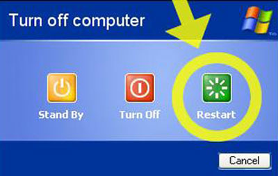 restart your computer