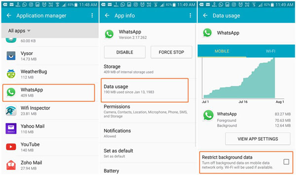 disable restrict background data