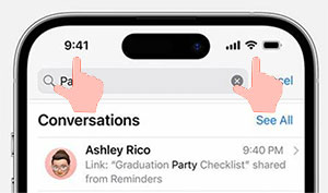 find old text messages on iphone with scrolling