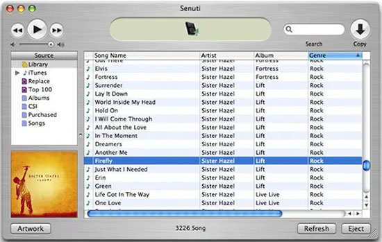 copy music from iphone or ipod to hard drive via senuti