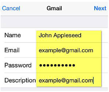 how to sign in gmail on iphone