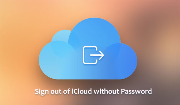 sign out of icloud without password