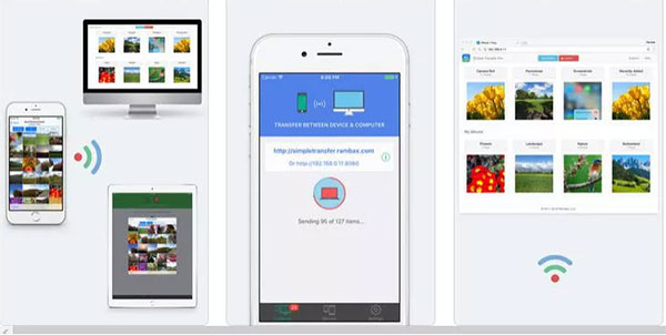 app like simple transdfer app to copy photos from iphone to pc