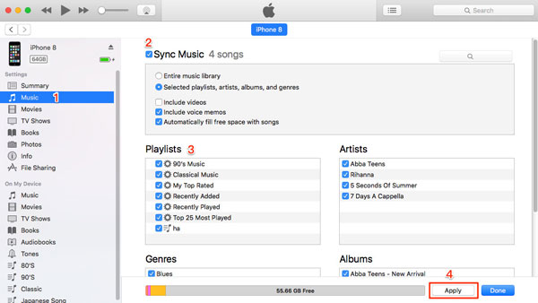 how to transfer music from windows 10 to iphone with itunes