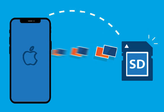 how to transfer iphone photos to sd card