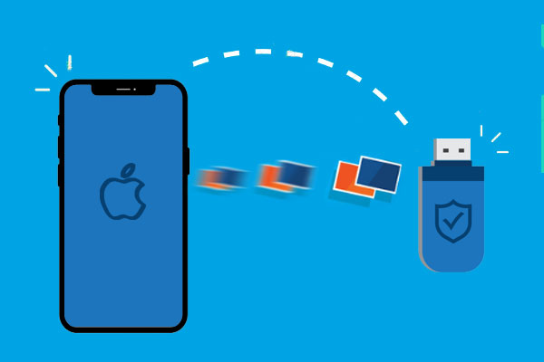 transfer photos from iphone to flash drive