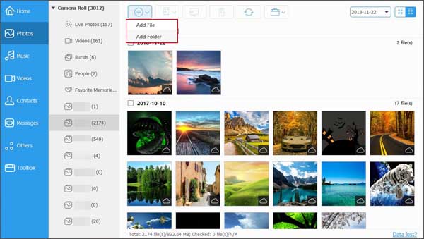 transfer photos to from pc to iphone with ios data transfer