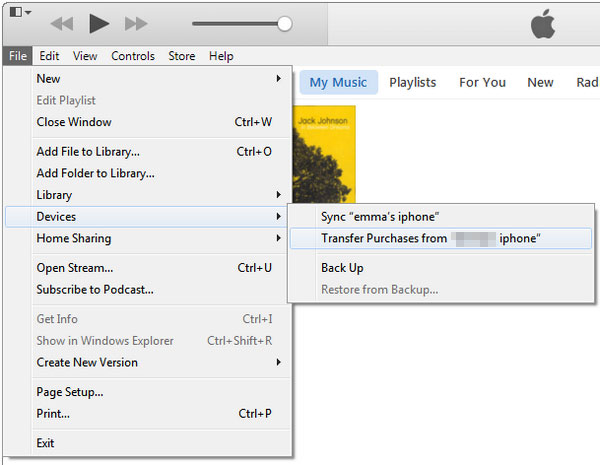 transfer music from iphone to pc windows 10 via itunes