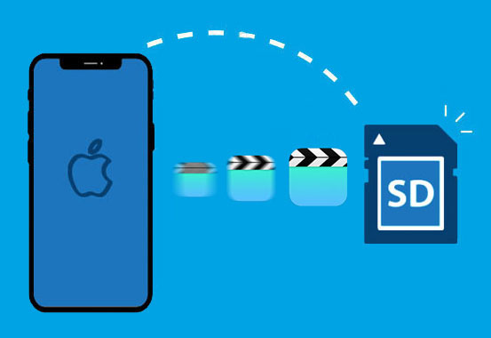 how to transfer videos from iphone to sd card