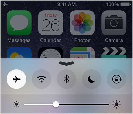 fix iphone wont send video by disabling airplane mode