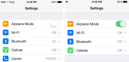 enable airplane mode to fix move to ios not connecting