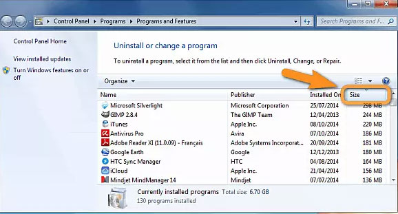 free up space for pc by removing useless programs