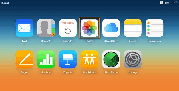 how to move all photos to icloud via icloud dot com