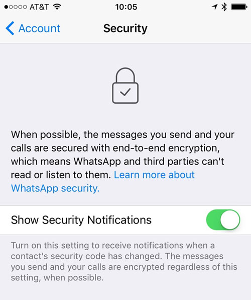 whatsapp end to end encryption