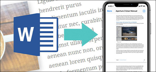 transfer word doc to iphone