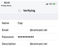 ensure you have added comcast email