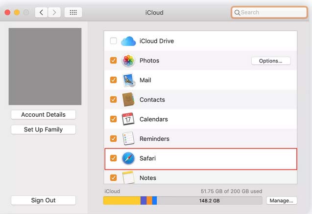 restore lost bookmarks from icloud on mac