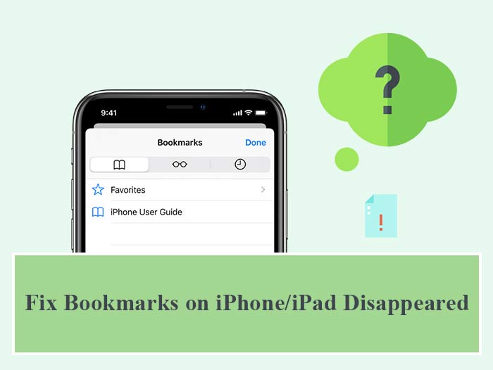 fix bookmarks on iphone disappeared