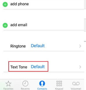check the contacts app