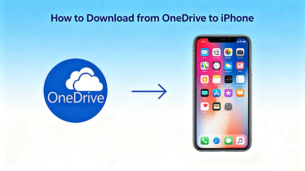 how to download from onedrive to iphone