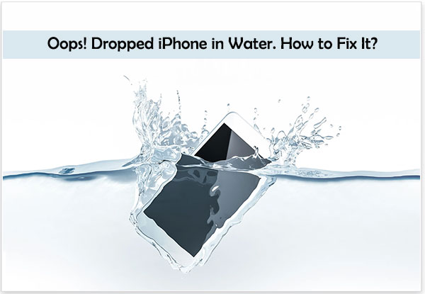 dropped iphone in water