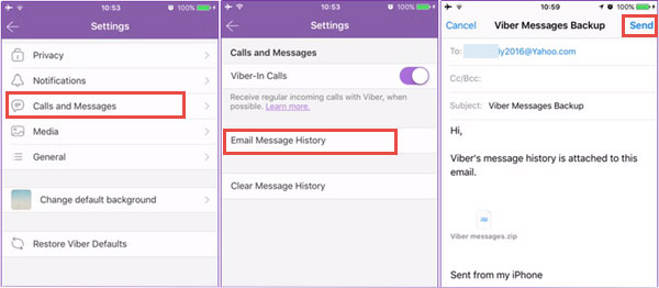 how to recover deleted messages on viber on iphone from email