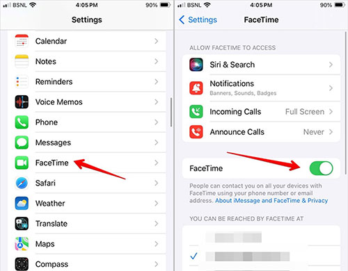 restart facetime