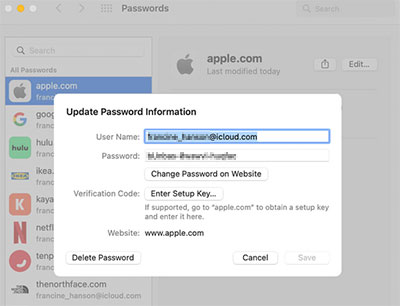 how to find out apple id password from system preferences on mac