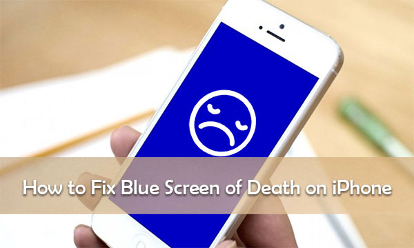 iphone blue screen fix