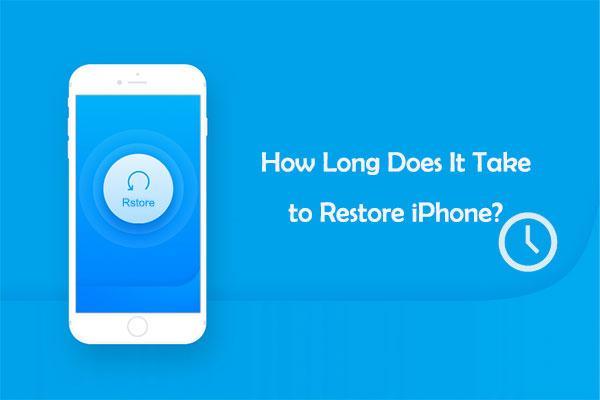 how long does it take to restore iphone