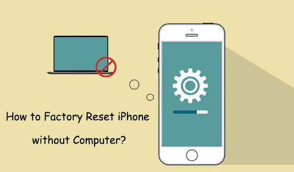 how to factory reset iphone without computer
