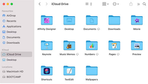 how to check icloud storage using finder on mac