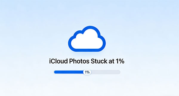 icloud photos stuck at 1
