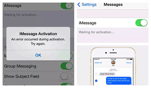 fix imessage activation issue