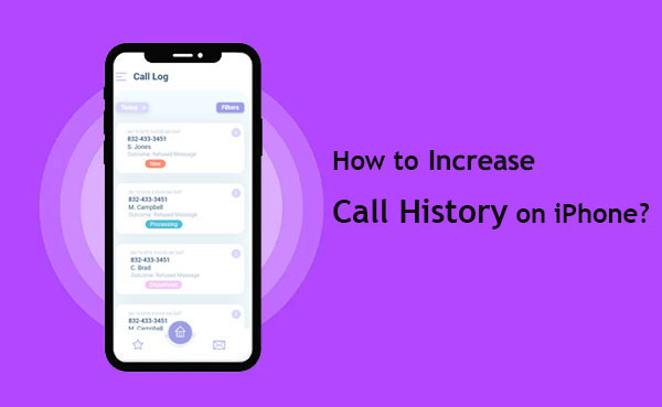 iphone call log history increase