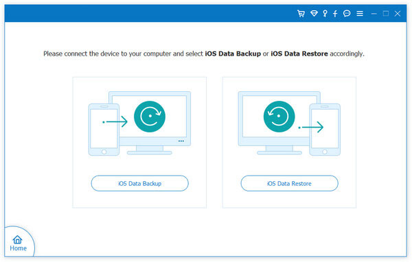 choose the ios data backup option