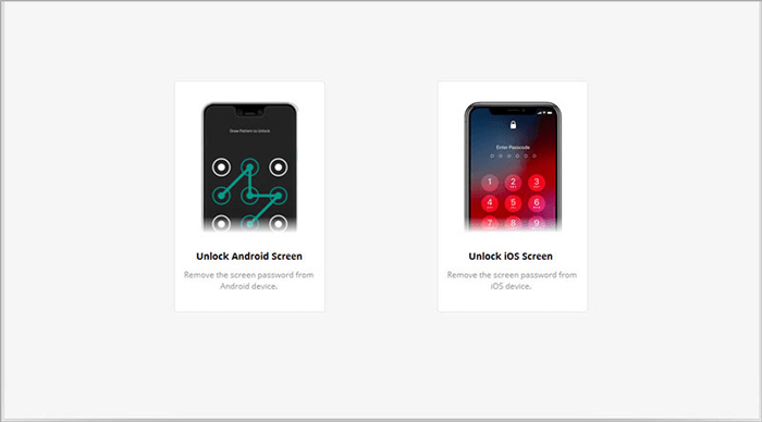 choose the unlock ios screen