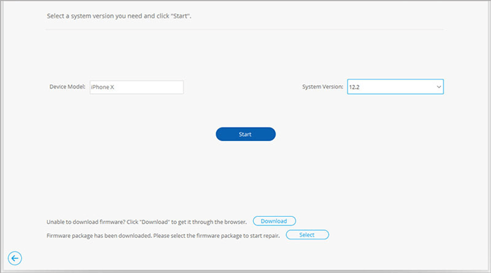 download firmware package for your iphone