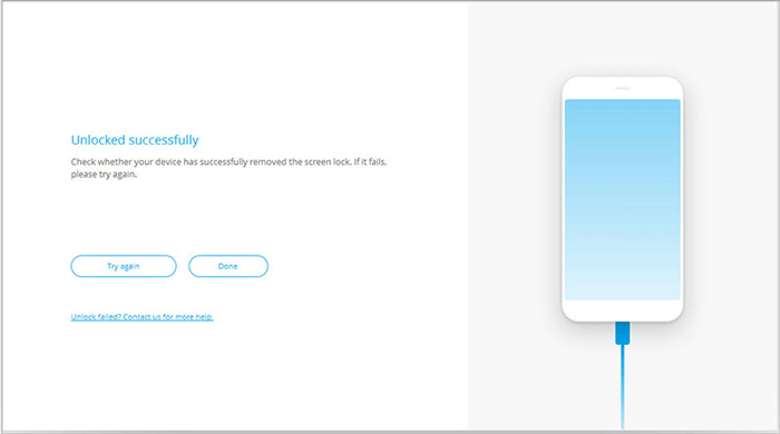 erase iphone after unlocking process