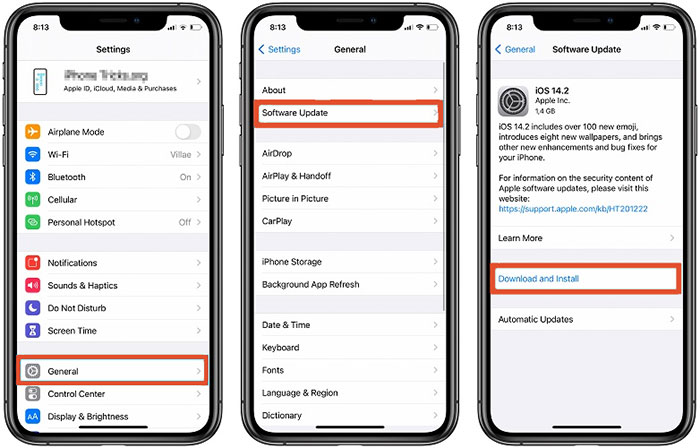 update ios to fix iphone grey screen