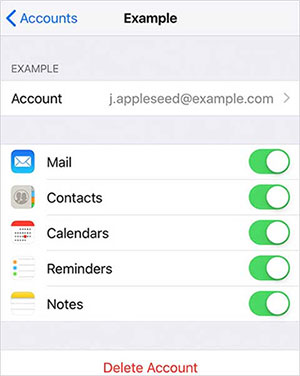 find lost notes on iphone by checking email settings