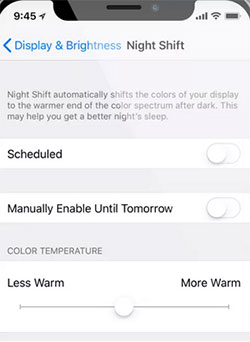 adjust brightness to fix screen flickering on iphone